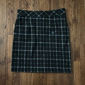 NWT black and white knit pencil skirt